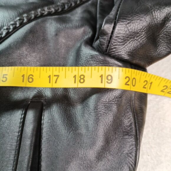 Vintage Zony Inc Black Leather Motorcycle Jacket w/ Removable Liner – Mens Large - Picture 13 of 16